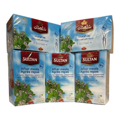 SULTAN Tisane Collection After Meals: Caraway, Rosemary & Peppermint – Pack of 5 of 20 Bags Each