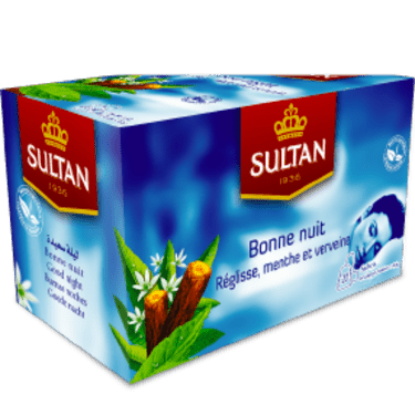 SULTAN Tisane Good Night Collection: Liquorice, Mint & Verbena – 20 Bags