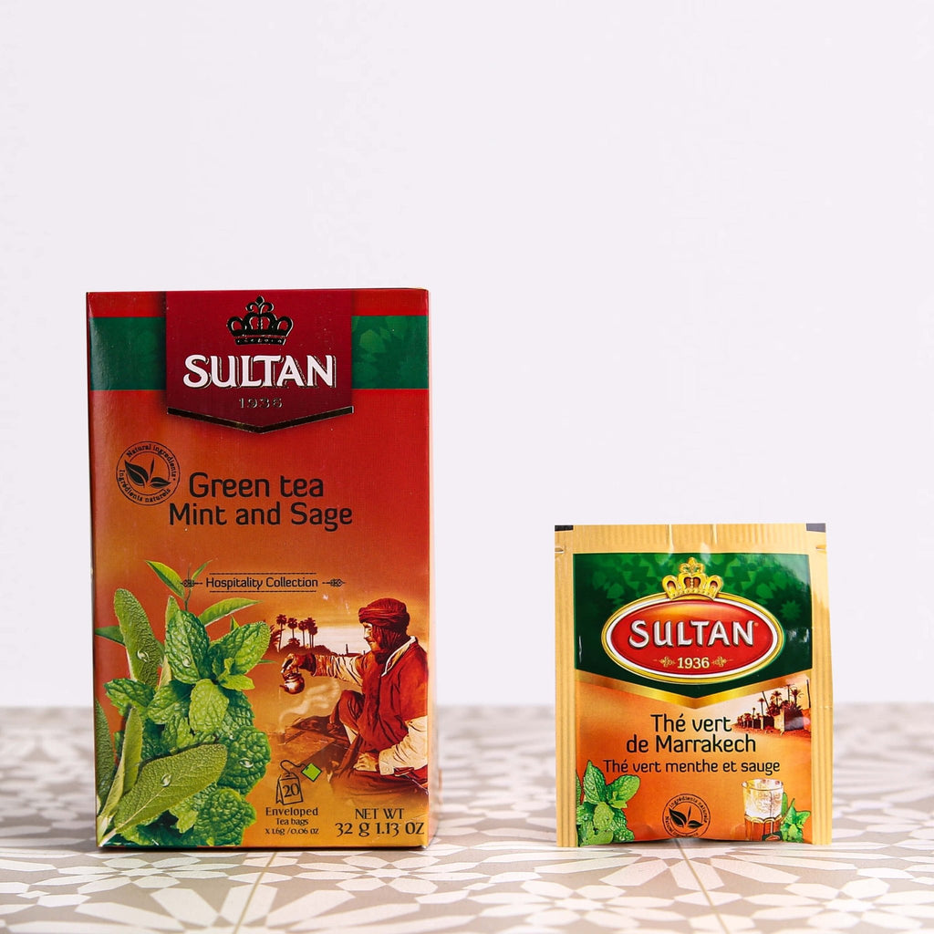 SULTAN Tisane Green tea Mint & Sage - 5 Pack (20 Bag Each) - Authentic from Zaytuna Mart Canada