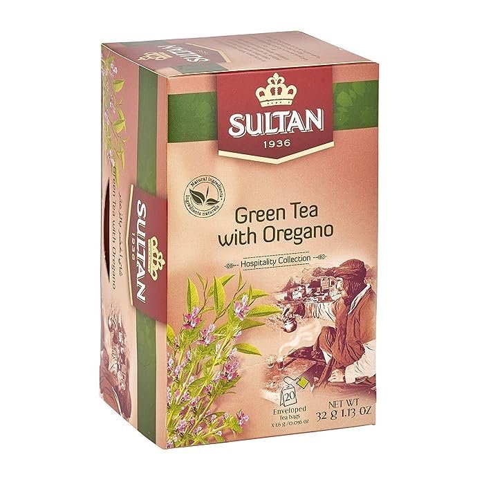 SULTAN Tisane Green Tea with Oregano - 5 Pack (20 Bags Each) FOODS ZaytunaMart.ca