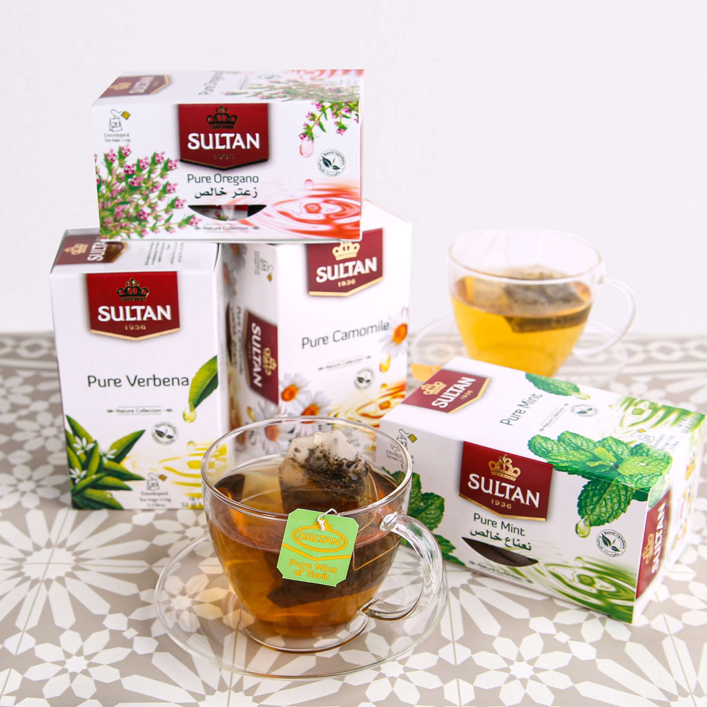 SULTAN Tisane Green Tea with Oregano - 5 Pack (20 Bags Each) FOODS ZaytunaMart.ca