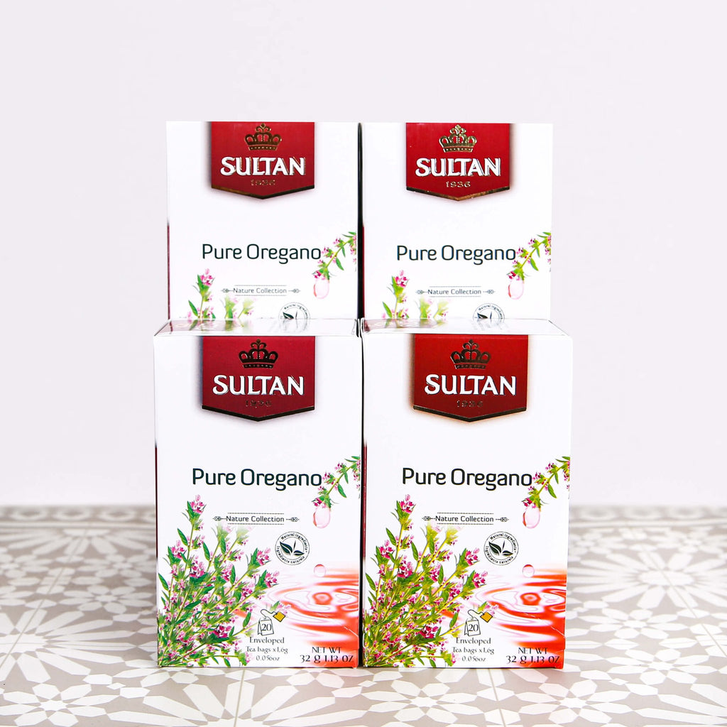 SULTAN Tisane Green Tea with Oregano - 5 Pack (20 Bags Each) FOODS ZaytunaMart.ca