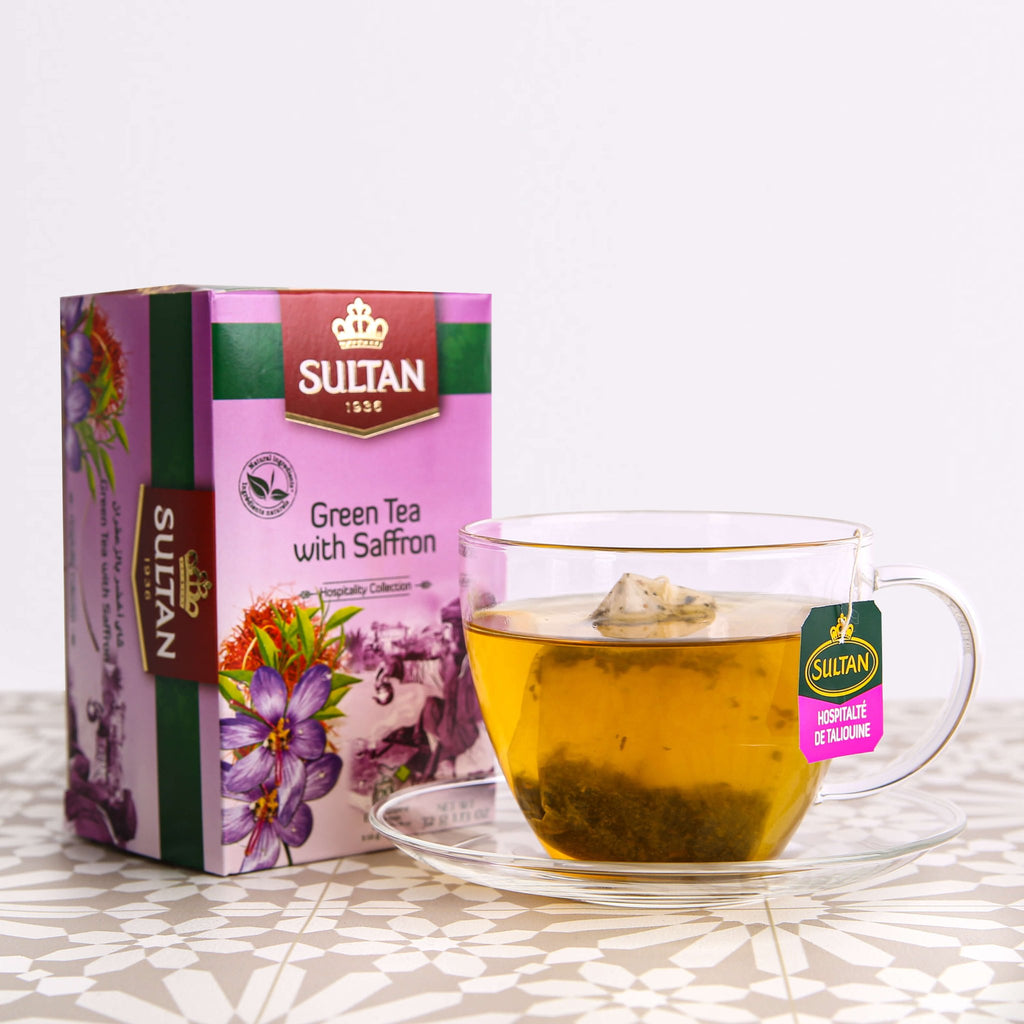 SULTAN Tisane Green tea with Saffron 20x bag - Authentic from Zaytuna Mart Canada