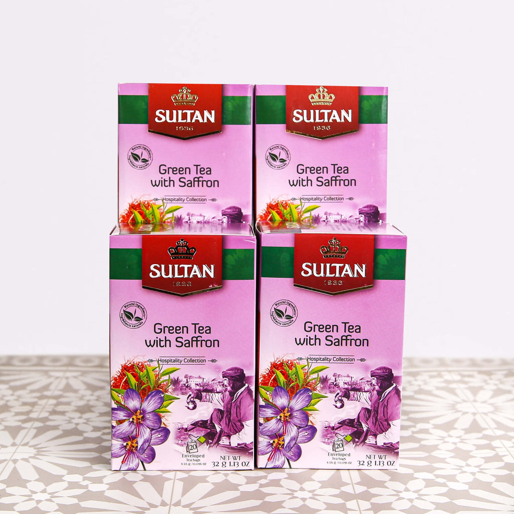 SULTAN Tisane Green tea with Saffron 20x bag - Authentic from Zaytuna Mart Canada