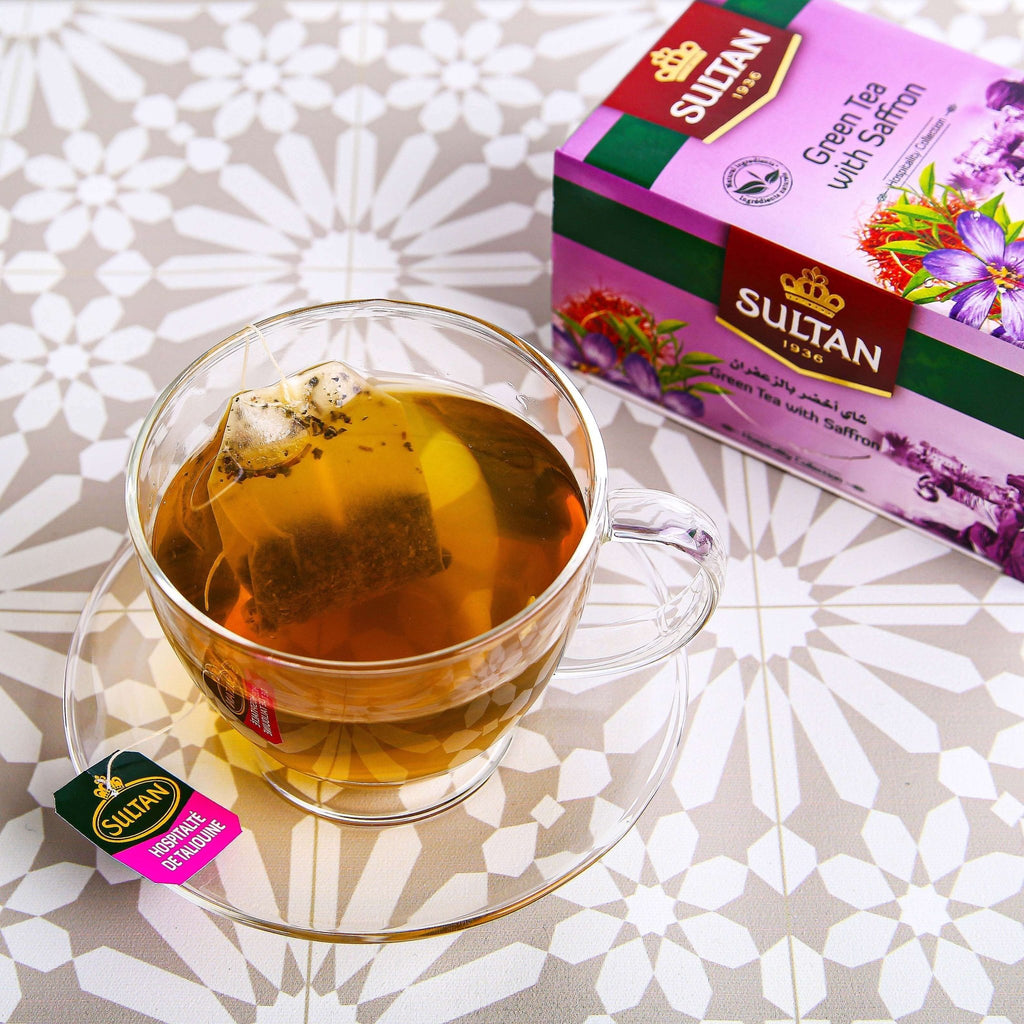 SULTAN Tisane Green tea with Saffron 20x bag - Authentic from Zaytuna Mart Canada