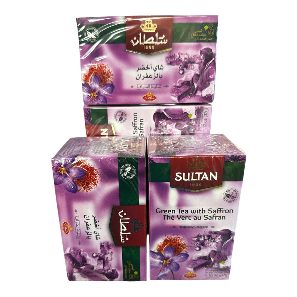 SULTAN Tisane Green tea with Saffron-5 Pack (20 Bag Each)