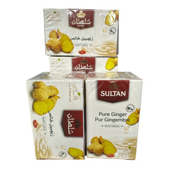 SULTAN Tisane Pure Ginger - 5 Pack (20 Bags Each)