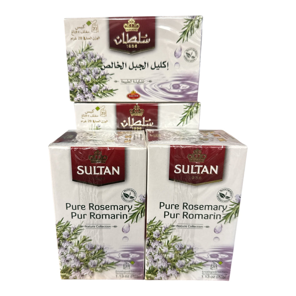 SULTAN Tisane Pure Natural Rosemary – 5 Pack (20 Bags Each)