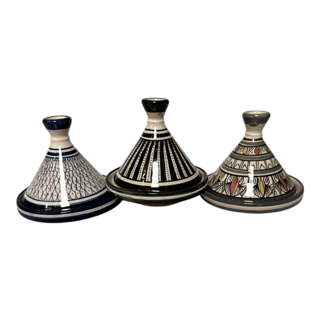 Tagine Decorated Mini for condiment 13 cm - Authentic from Zaytuna Mart Canada