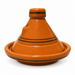 Tagine Moroccan Clay Cooking Pot Glazed Miel 25 cm