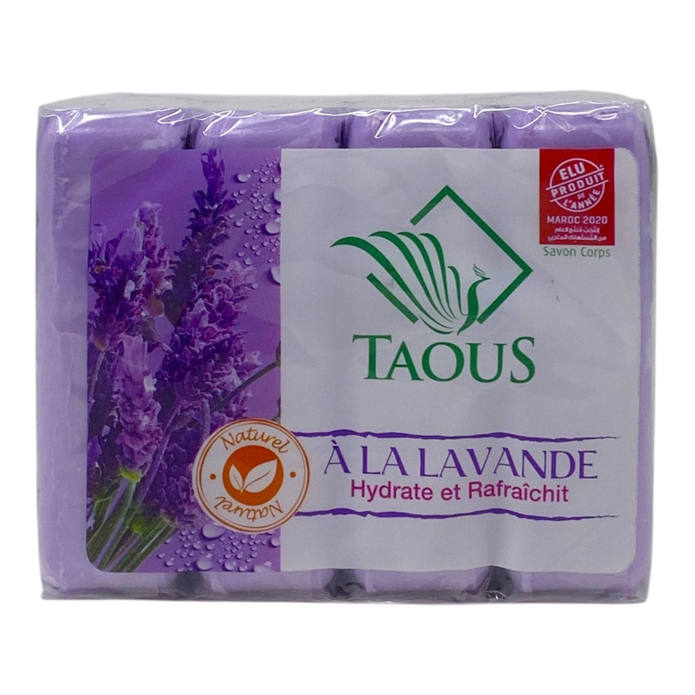 TAOUS Moroccan Lavender Soap Savon 4x125g