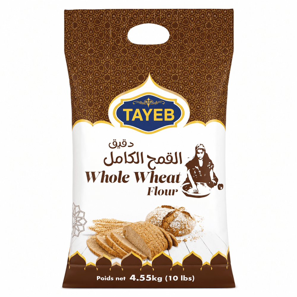 TAYEB Whole Wheat Flour – Farine de blé Complet 4.54kg
