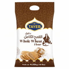 TAYEB Whole Wheat Flour – Farine de blé Complet 4.54kg