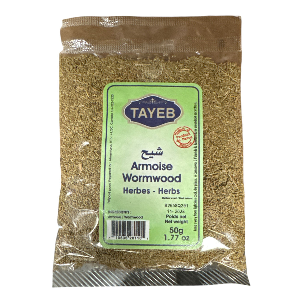Buy Tayeb Wormwood Artemisia Armoise “Cheeh” leaves 50g online - ZaytunaMart.ca