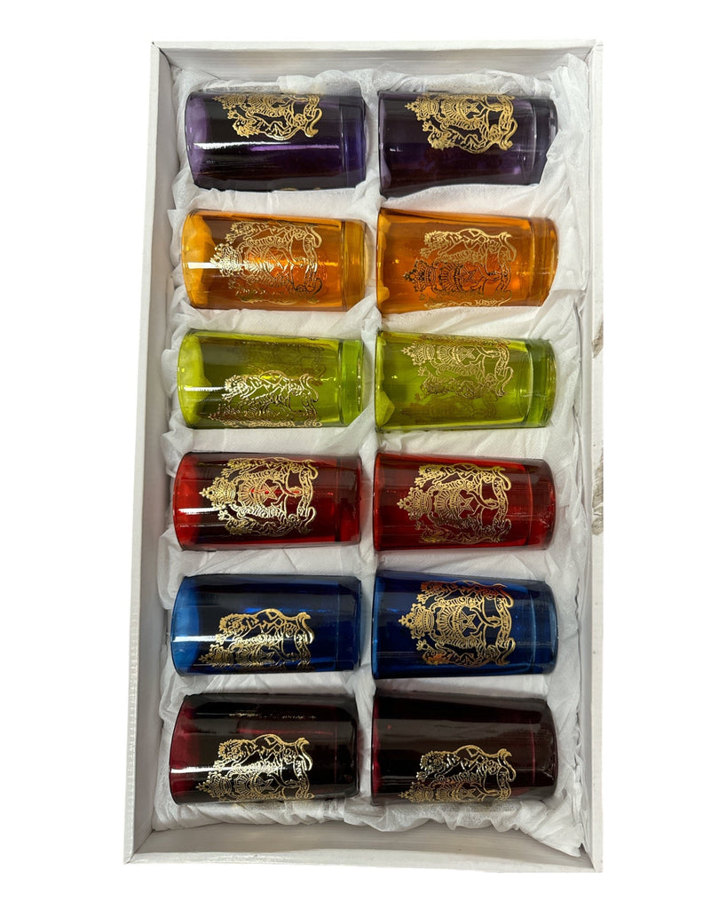 Tea cups Royal Collection 12Pack Large - Authentic from Zaytuna Mart Canada