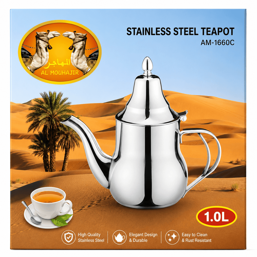 Teapot Stainless steel AL MOUHAJIR 1L