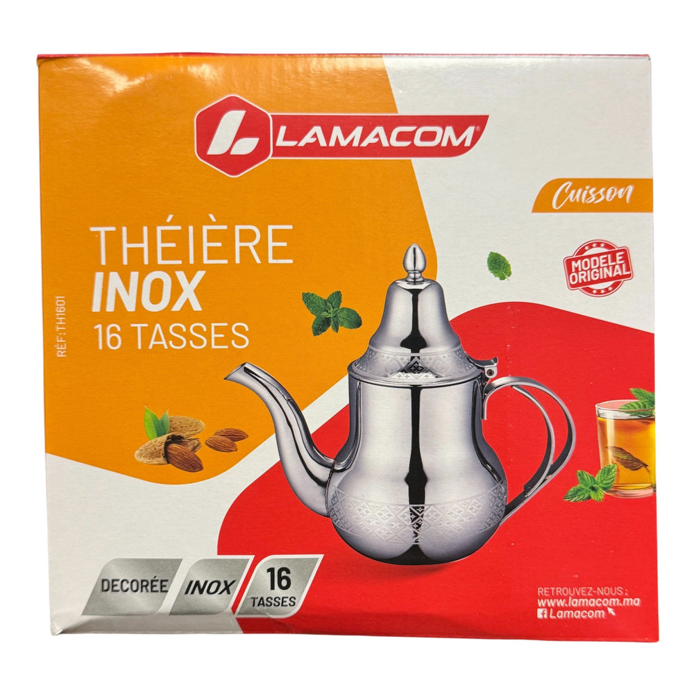 Teapot Stainless steel LAMACOM 16 cups (1.25L)