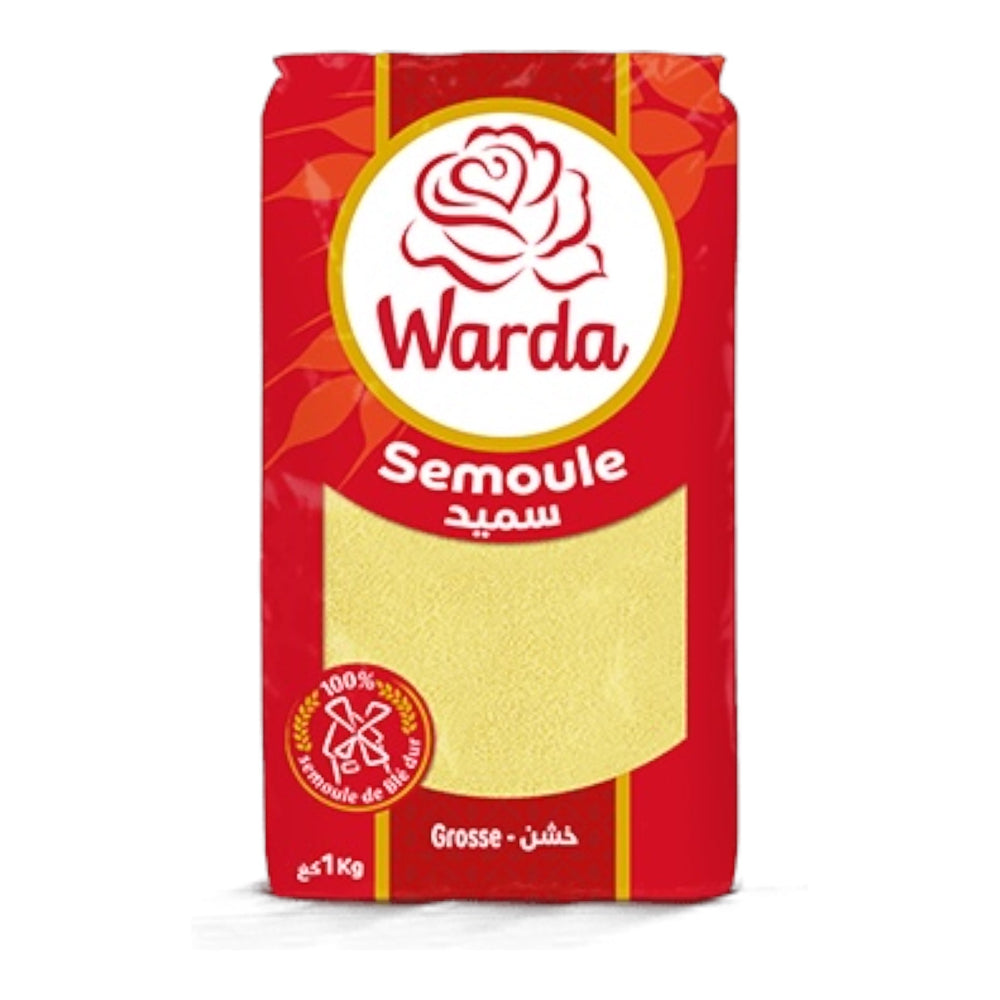 Warda Tunisian Coarse Semolina 1kg – Semoule Grosse de Blé Dur