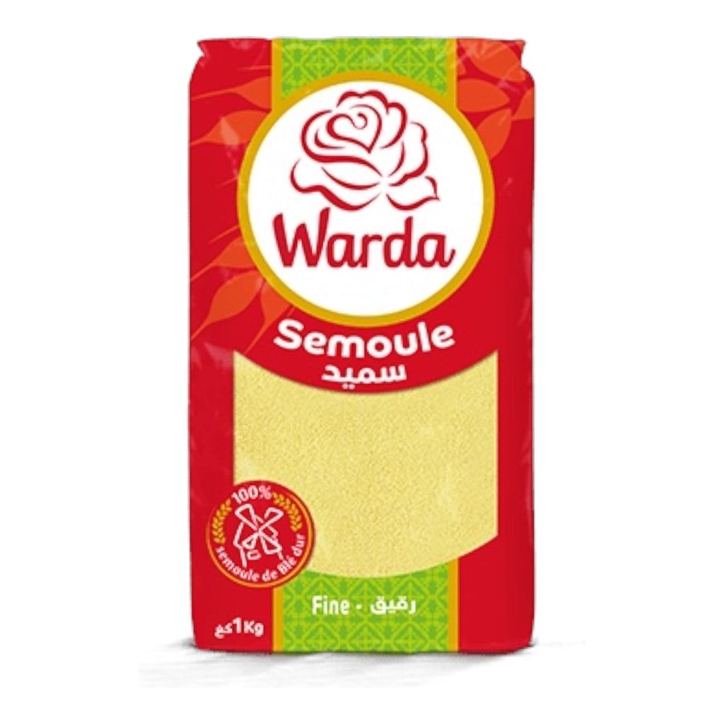 Warda Tunisian Semolina Fine 1kg - Authentic from Zaytuna Mart Canada