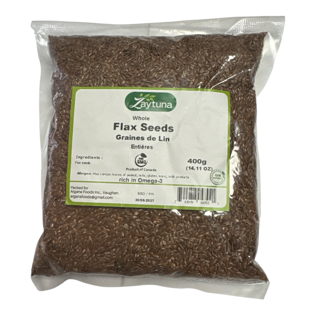 Zaytuna Natural Flax Seeds 400g - Authentic from Zaytuna Mart Canada