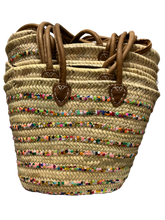 Load image into Gallery viewer, Moroccan Palm leaf women Basket Bag
