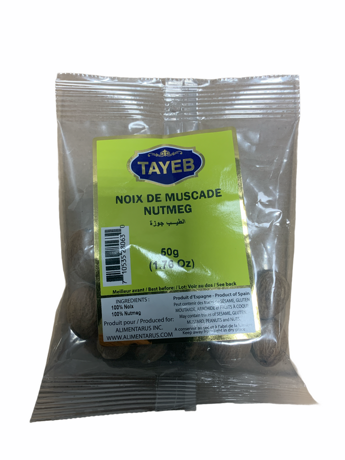 Nutmeg Pure and Natural Tayeb 50g