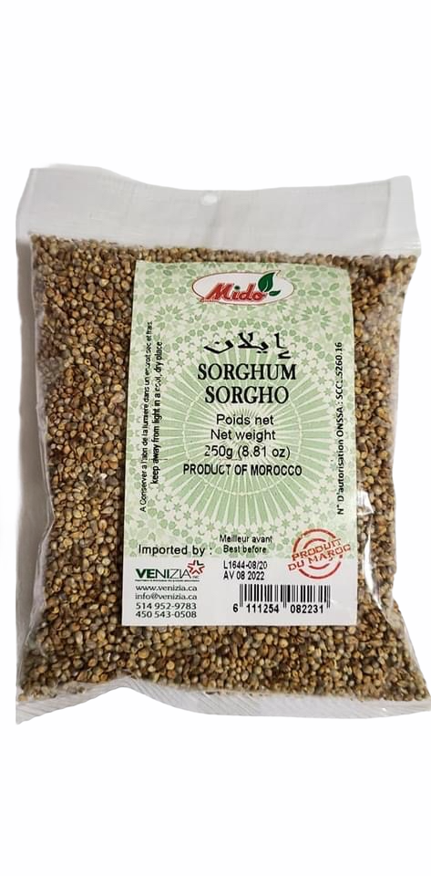 Sorghum Natural kernels Mido  (whole grains) 250g