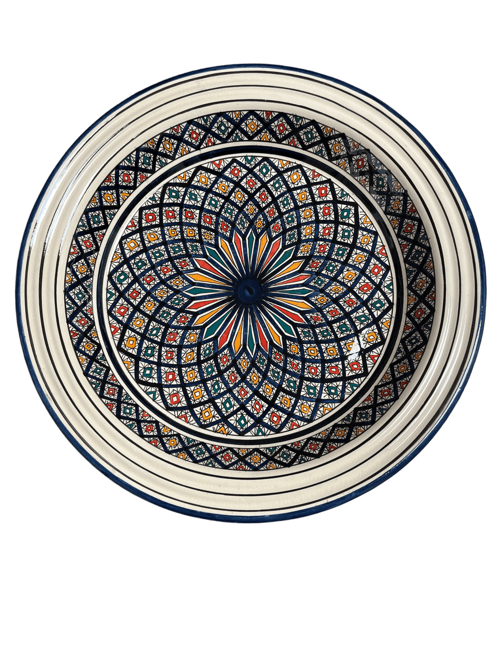 Safi Kasriya Clay Plate Guessaa Decorated 40 cm