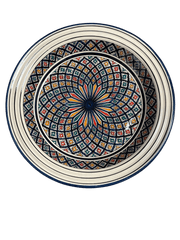 Safi Kasriya Clay Plate Guessaa  Decorated 40 cm