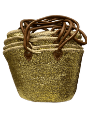 Moroccan Palm leaf women Basket Bag