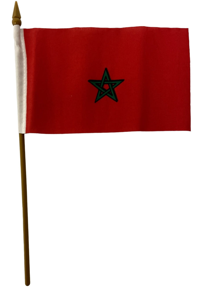 Morocco Mini Flag 4”x6” (10x16cm) - Authentic from Zaytuna Mart Canada