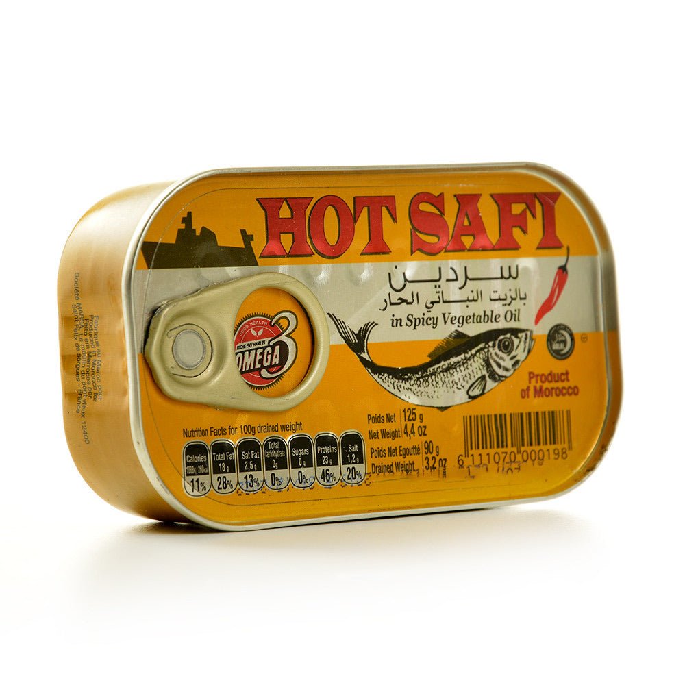 Safi Sardines in spicy sunflower oil 125g