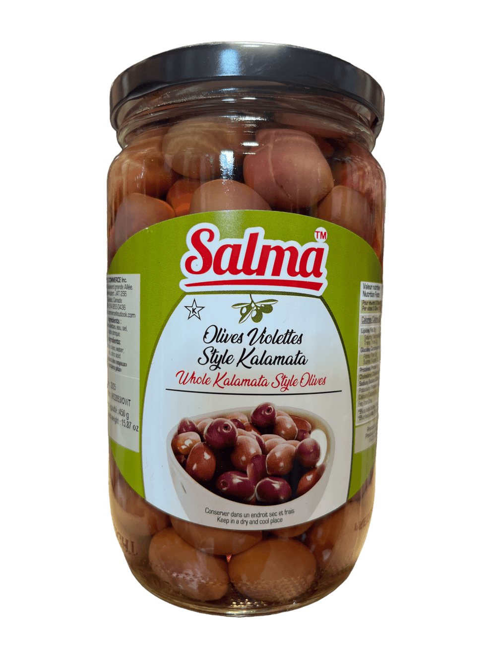 Salma Red Olives kalamata style 450g