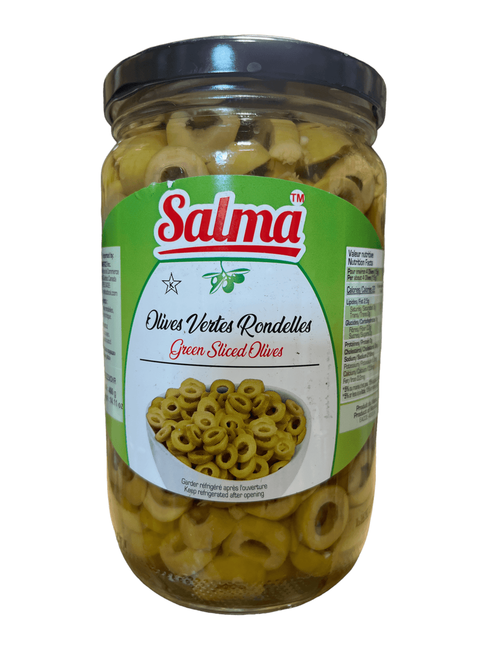 Salma Sliced Green Olives 450gNet